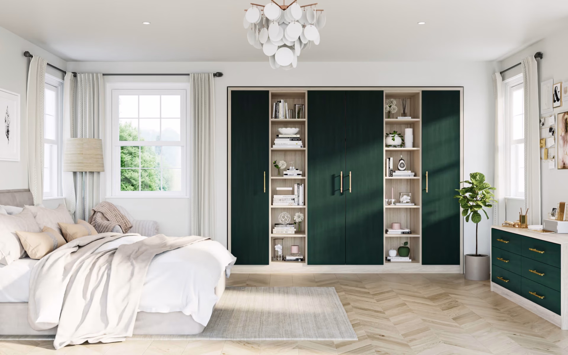 Bella, Venice Style- Paint Flow Matt Fir Green